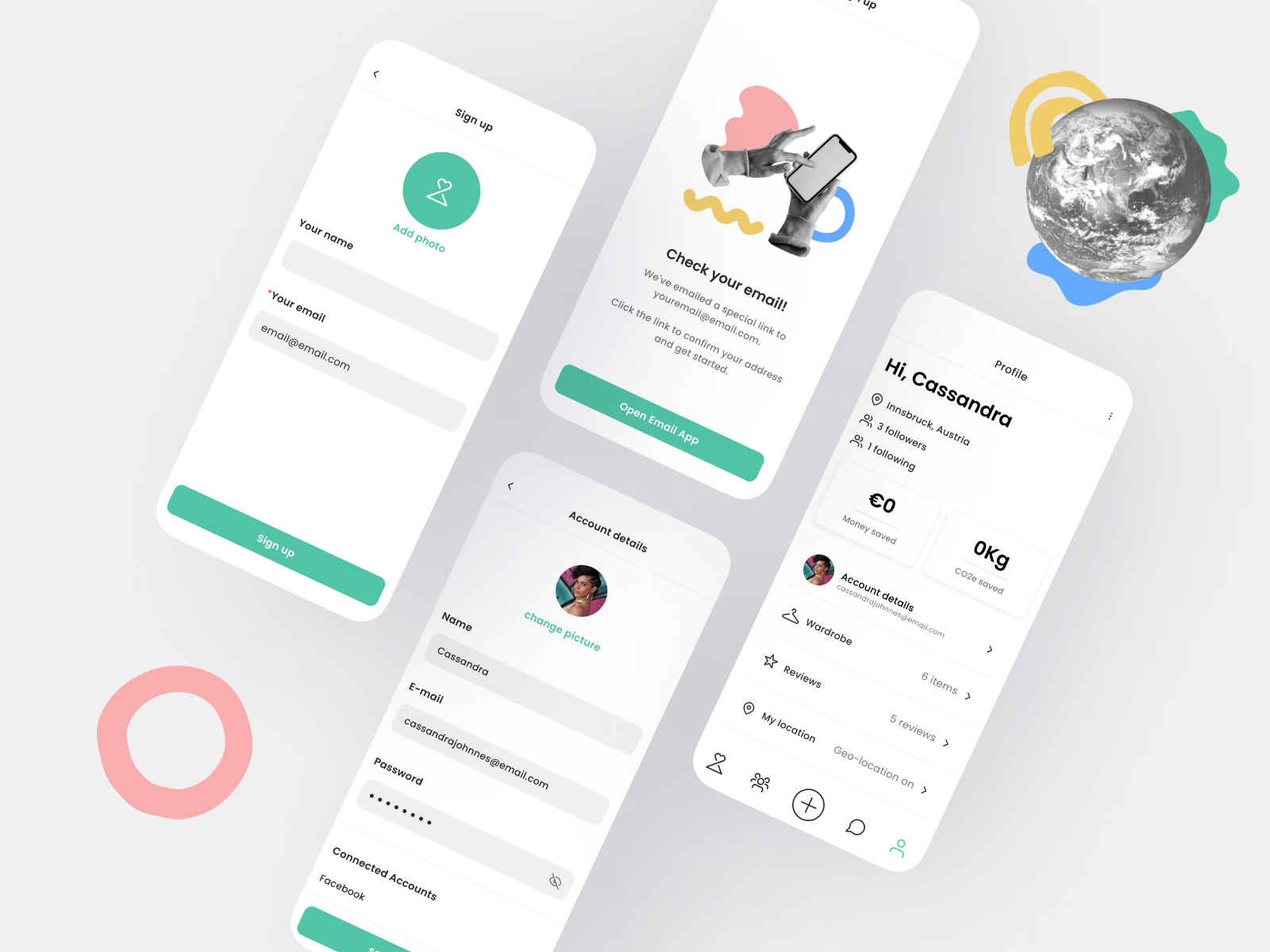 Signup and profile setup